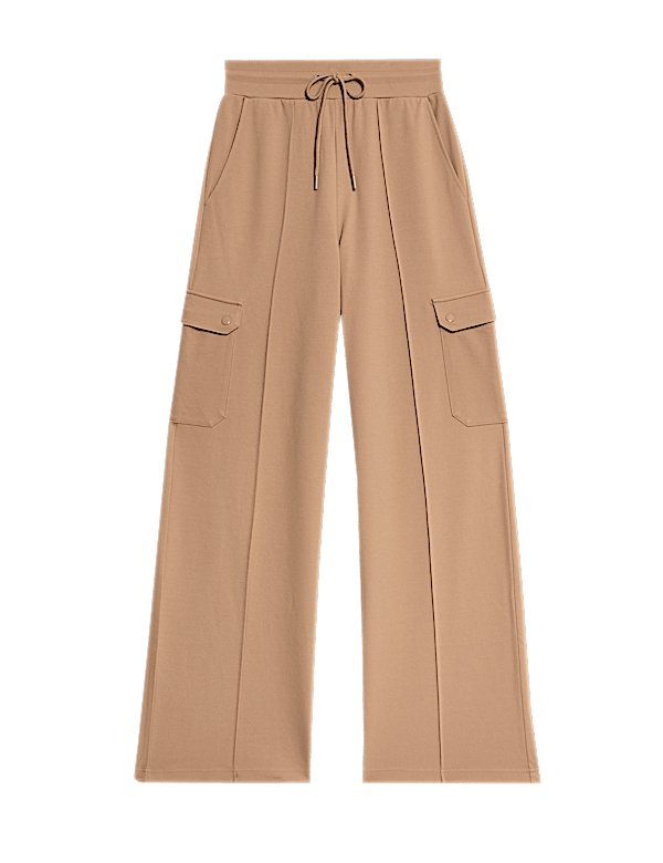 Ponte Utility Wide Leg Trousers