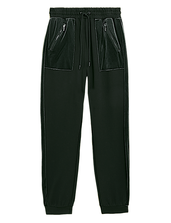 Ponte Side Stripe Tapered Joggers
