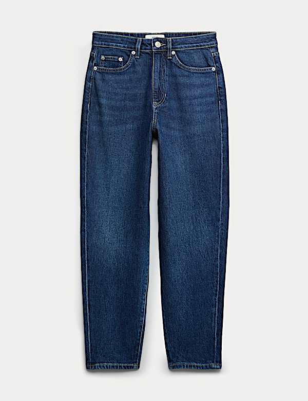 Mom High Waisted Ankle Grazer Jeans - US