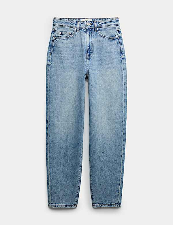 Mom High Waisted Ankle Grazer Jeans - US