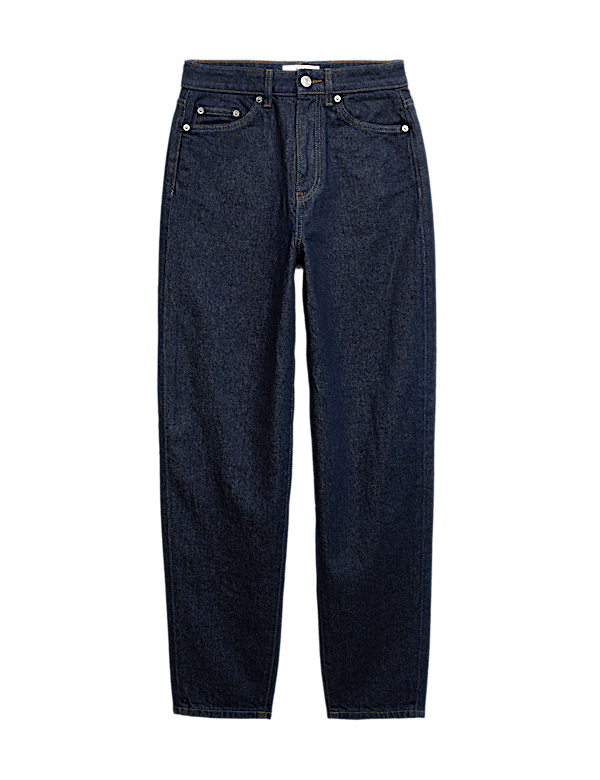 Mom High Waisted Ankle Grazer Jeans