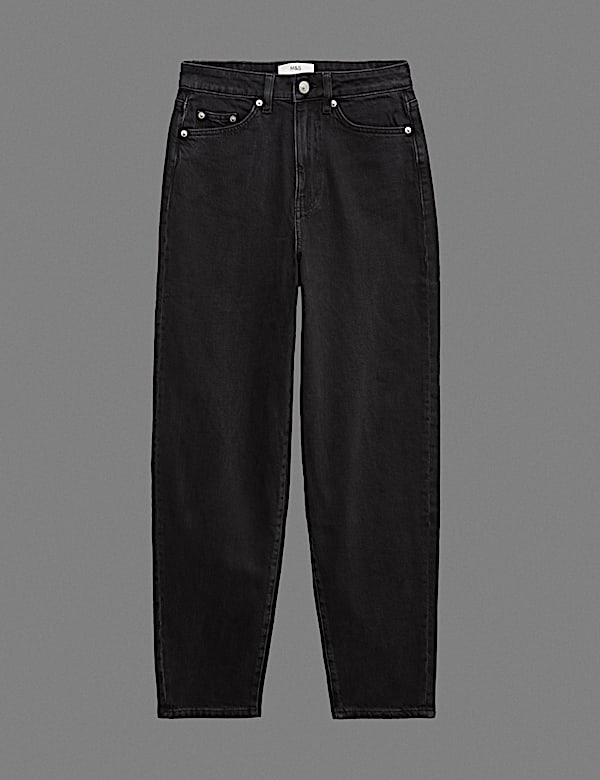 Mom High Waisted Ankle Grazer Jeans