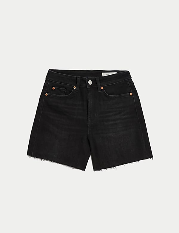 Pantalon corto Mom denim de cintura alta
