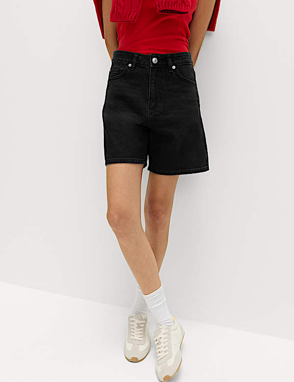 Pure Cotton Denim Classic Shorts - GR