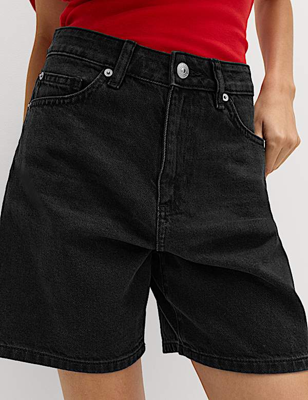 Pure Cotton Denim Classic Shorts - GR