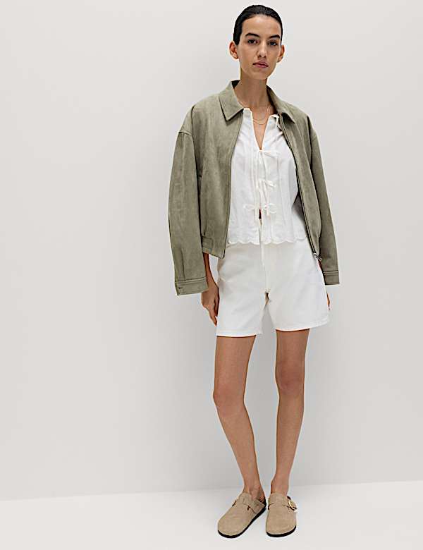 Pure Cotton Denim Classic Shorts - MV
