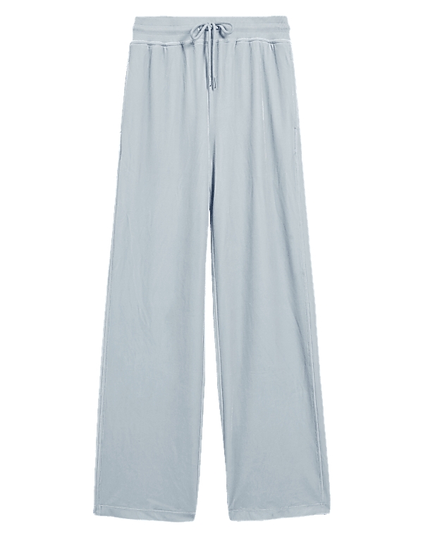 Velour Wide Leg Jogger