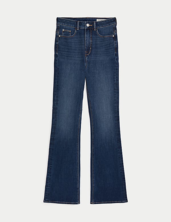 Jean &eacute;vas&eacute; coupe slim taille haute effet sculptant, dot&eacute; de la technologie Magic - FR