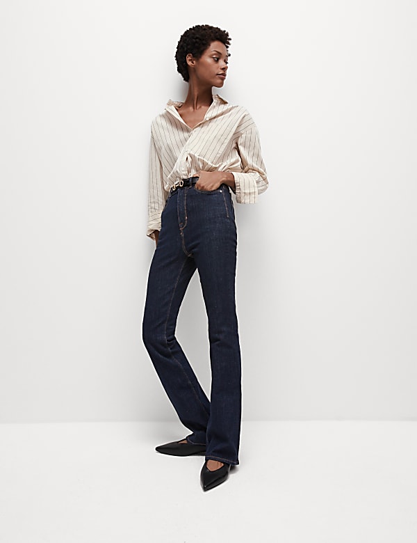 Magic Shaping High Waisted Slim Flare Jeans - BG