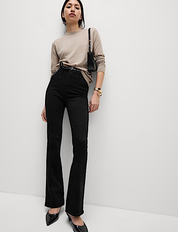 Magic Shaping High Waisted Slim Flare Jeans
