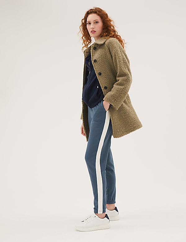 Cotton Rich Side Stripe Cuffed Joggers