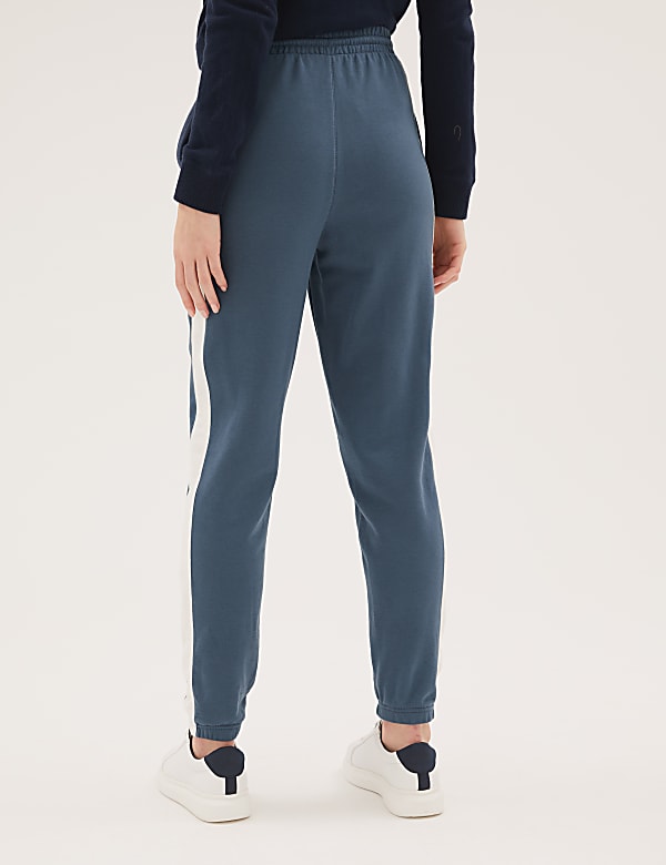 Cotton Rich Side Stripe Cuffed Joggers