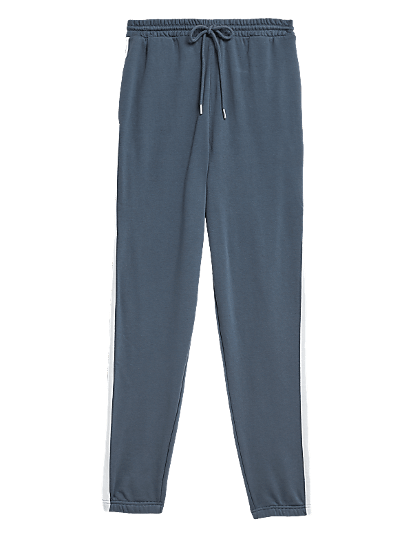 Cotton Rich Side Stripe Cuffed Joggers