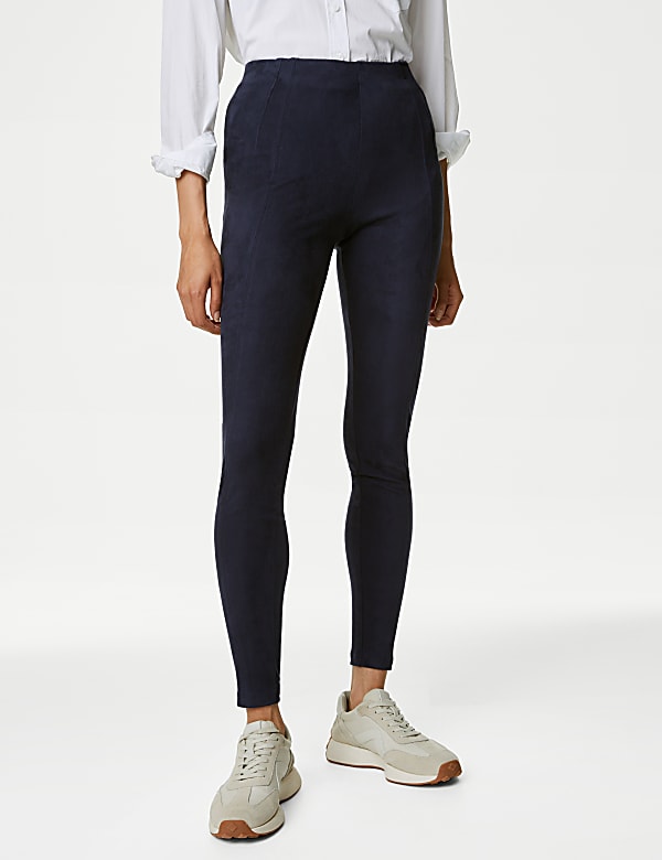 Suedette High Waisted Leggings