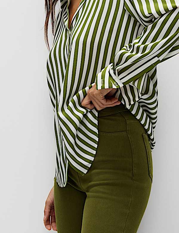 מכנסי טייץ ג'ינס בגזרה גבוהה - IL