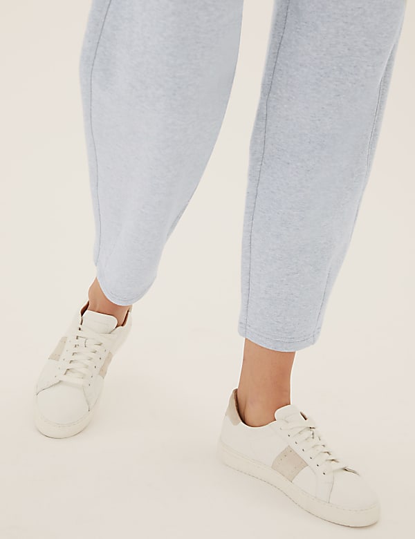 Cotton Rich Barrel Leg Ankle Grazer Joggers