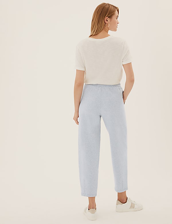 Cotton Rich Barrel Leg Ankle Grazer Joggers
