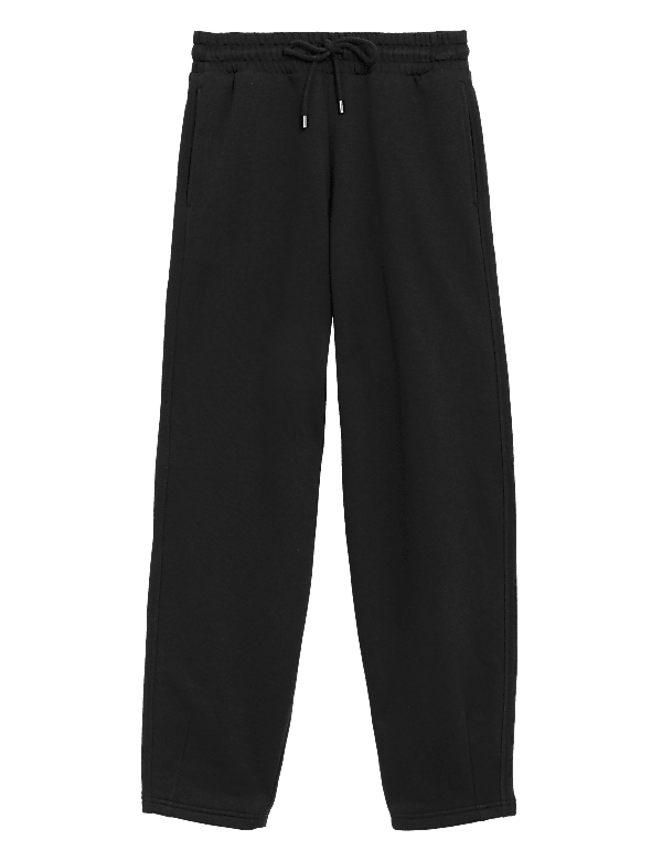 Cotton Rich Barrel Leg Ankle Grazer Joggers