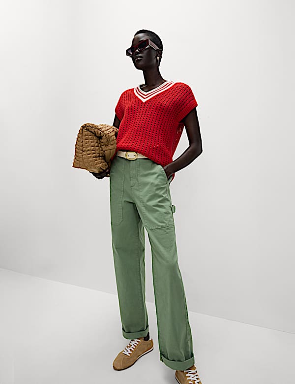 Carpenter-Hose mit hohem Baumwollanteil und geradem Bein - DE