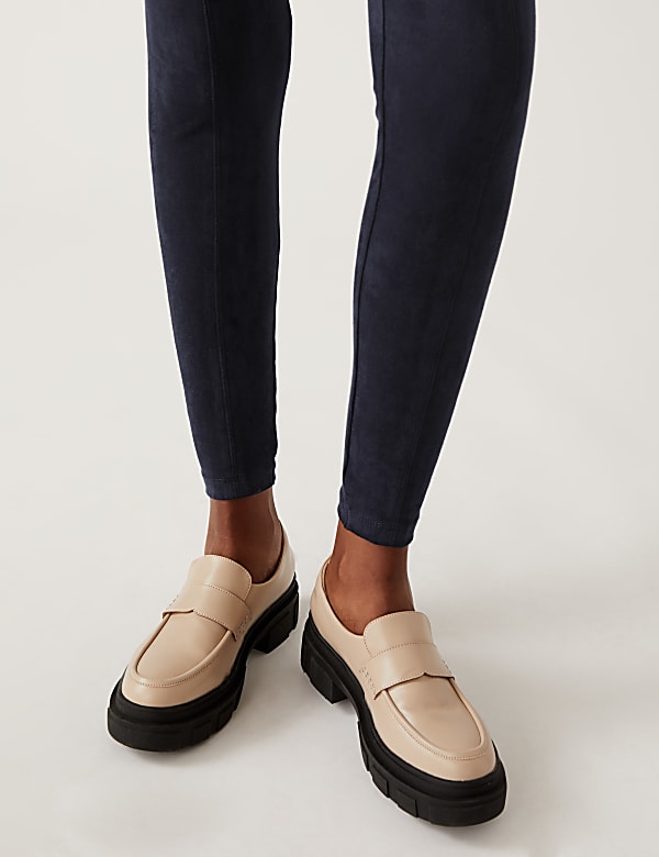 Suedette High Waisted Leggings
