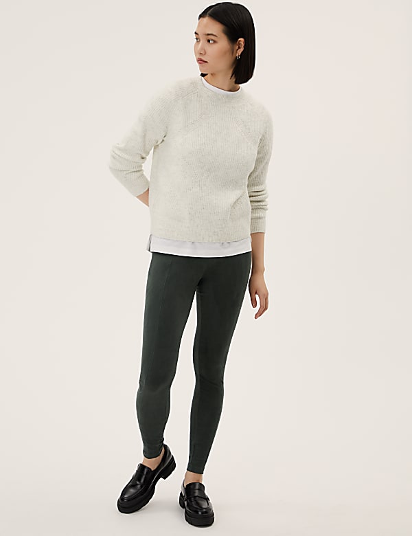 Suedette High Waisted Leggings