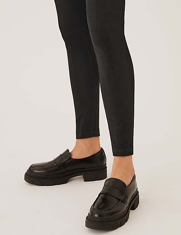Suedette High Waisted Leggings