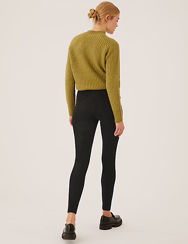 Suedette High Waisted Leggings