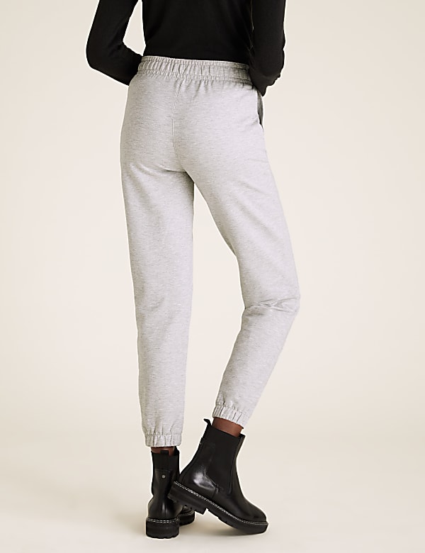 Cotton Tapered Ankle Grazer Joggers