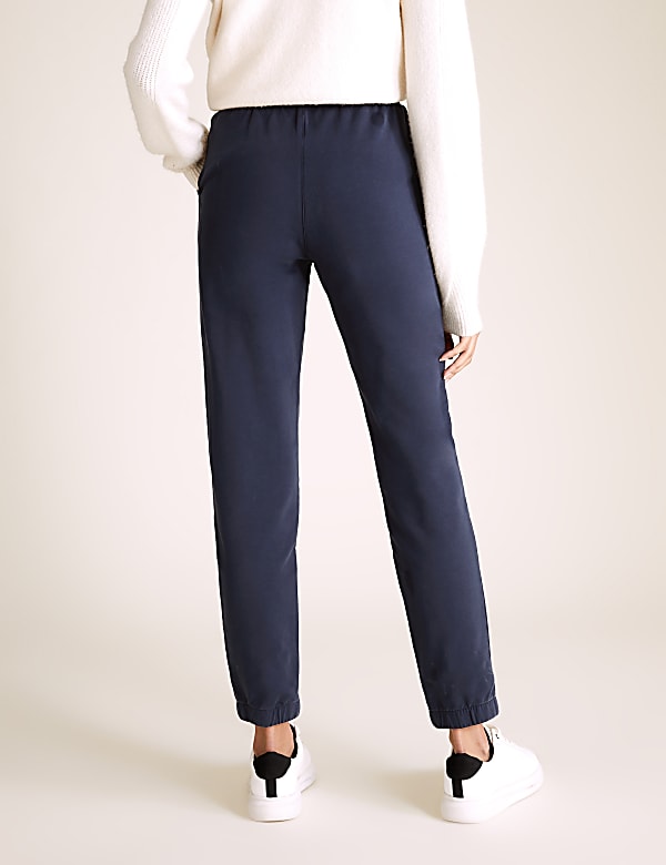 Cotton Tapered Ankle Grazer Joggers