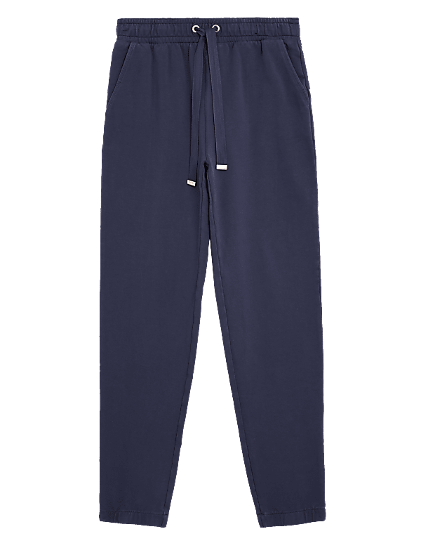 Cotton Tapered Ankle Grazer Joggers