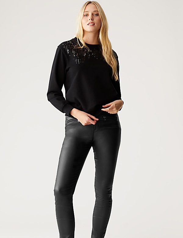 Ivy High Waisted Skinny Ankle Grazer Jeans