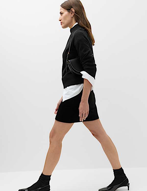 Textured Corduroy Mini Skirt - VN