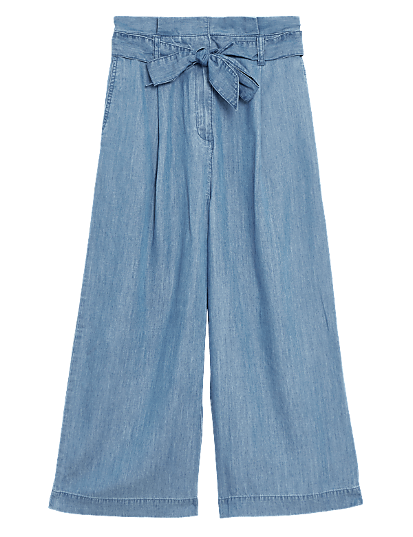 Pure Lyocell Plain Regular Fit Culottes