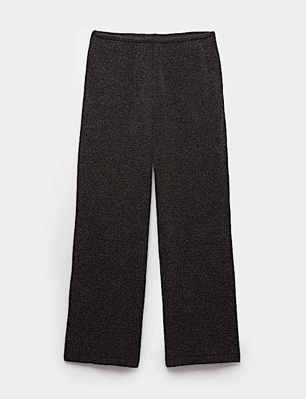 Brushed Rib Wide Leg Trousers - RO