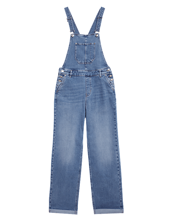 Denim Utility Pocket Dungarees