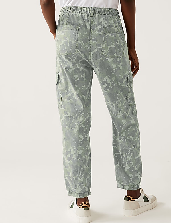 Lyocell Rich Cargo Tea Dyed Trousers