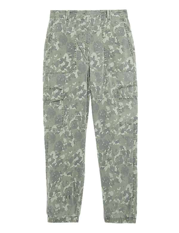 Lyocell Rich Cargo Tea Dyed Trousers