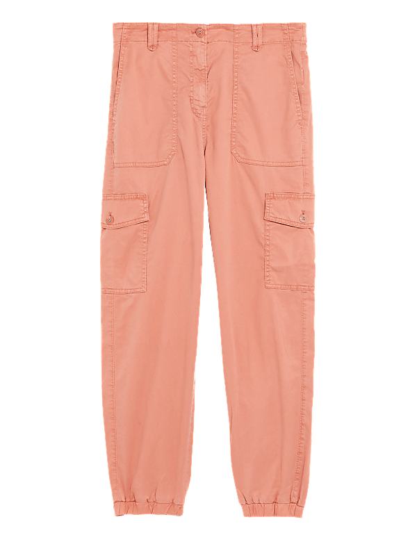 Lyocell Rich Cargo Tea Dyed Trousers