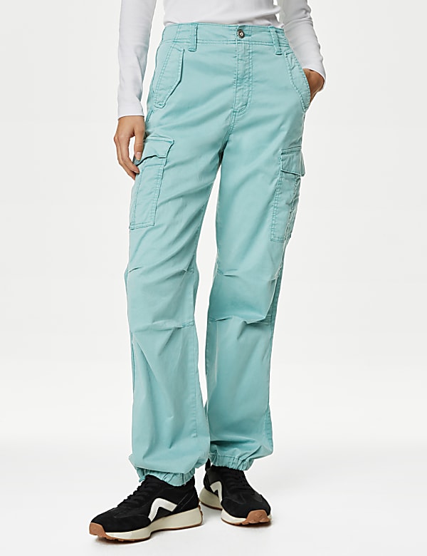 Lyocell™ Rich Cargo Straight Leg Trousers