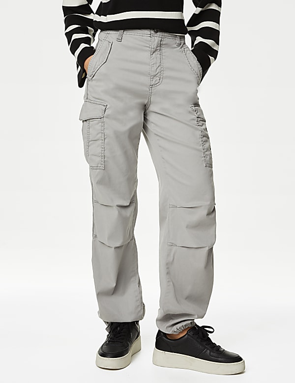 Lyocell™ Rich Cargo Straight Leg Trousers