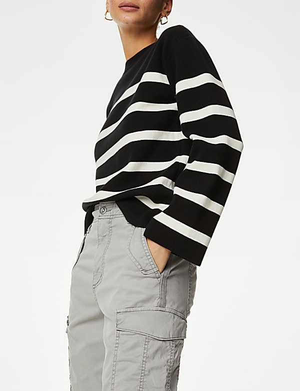 Lyocell™ Rich Cargo Straight Leg Trousers