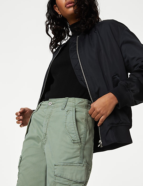 Lyocell™ Rich Cargo Straight Leg Trousers