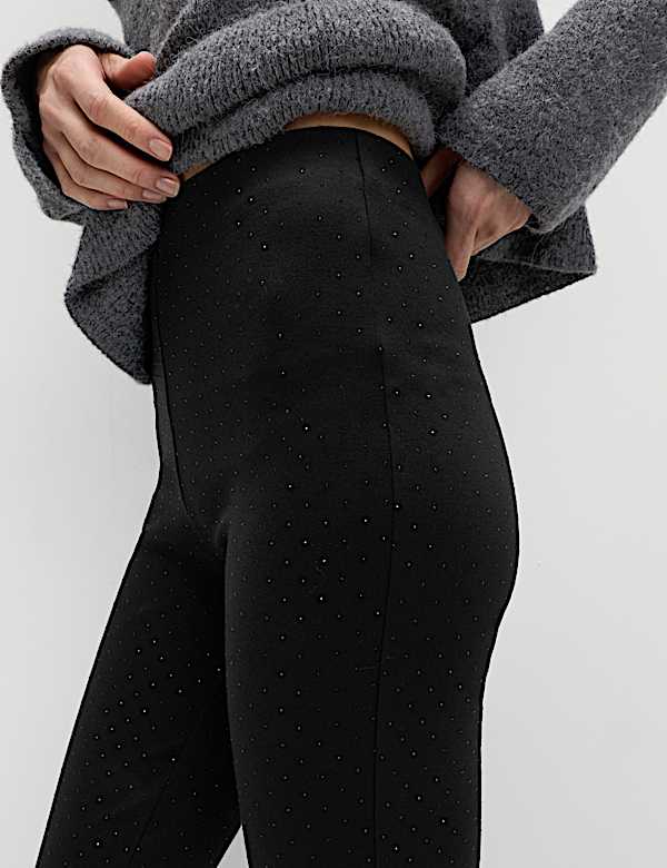 Diamante High Waisted Leggings - MX