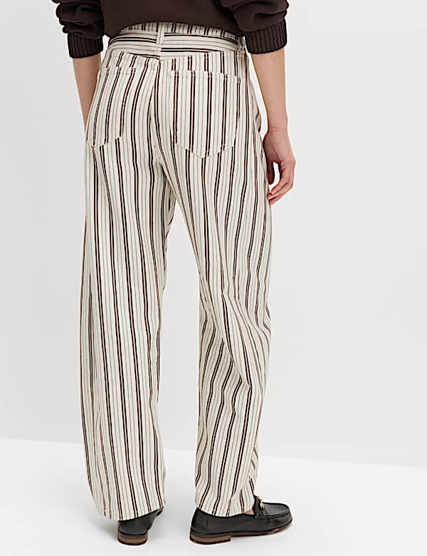 ג'ינס פסים בגזרת ביניים בארל - IL