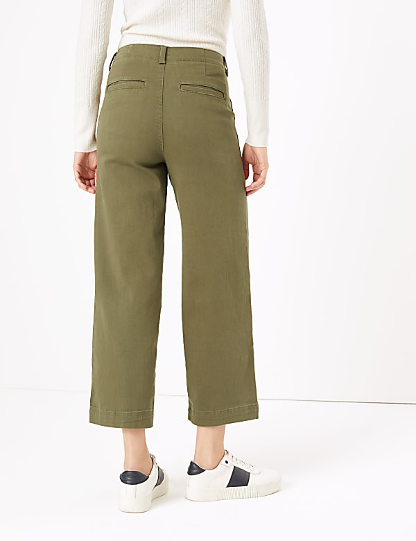 Utilty Wide Leg Ankle Grazer Jeans