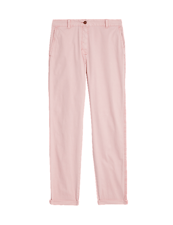 Cotton Rich Tea Dyed Slim Fit Chinos