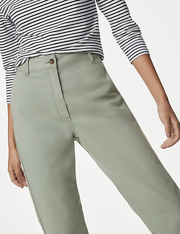 Cotton Rich Tea Dyed Slim Fit Chinos