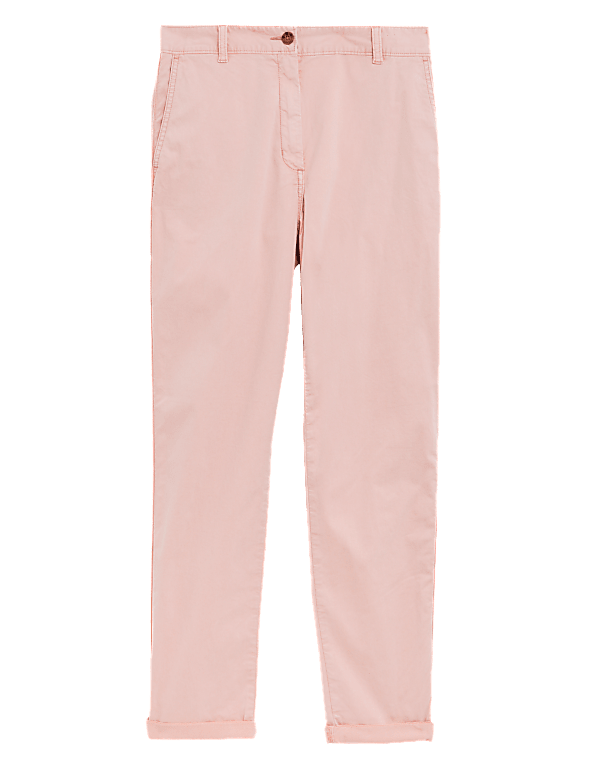 Cotton Rich Tea Dyed Slim Fit Chinos