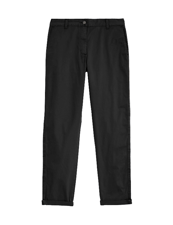 Cotton Rich Tea Dyed Slim Fit Chinos