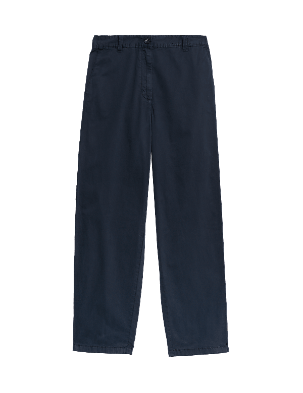 Cotton Rich Straight Leg Ankle Grazer Chinos